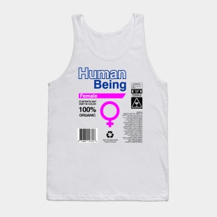 Human Being Label   Ingredients - female Tank Top